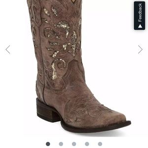 Square toe cowboy Corral boots size 7.5